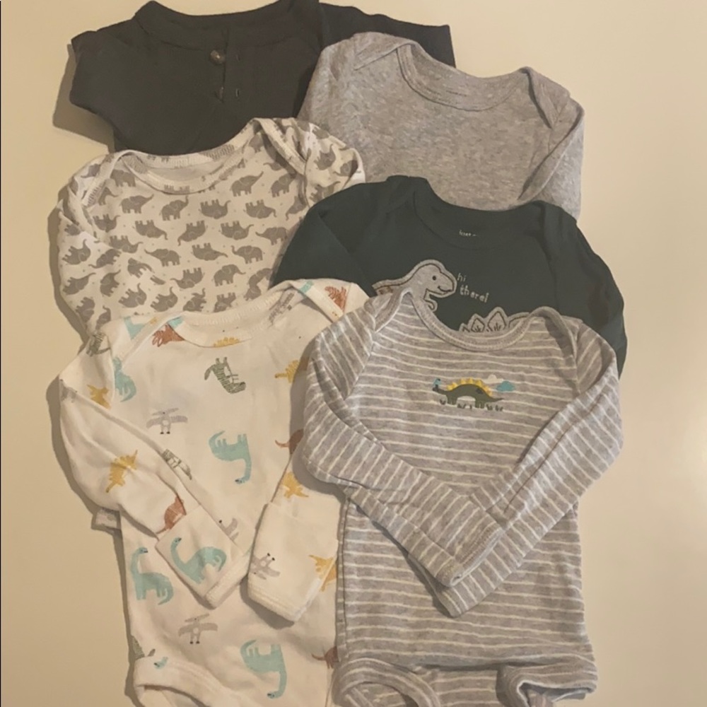 NB and 0-3 month long sleeve one peice